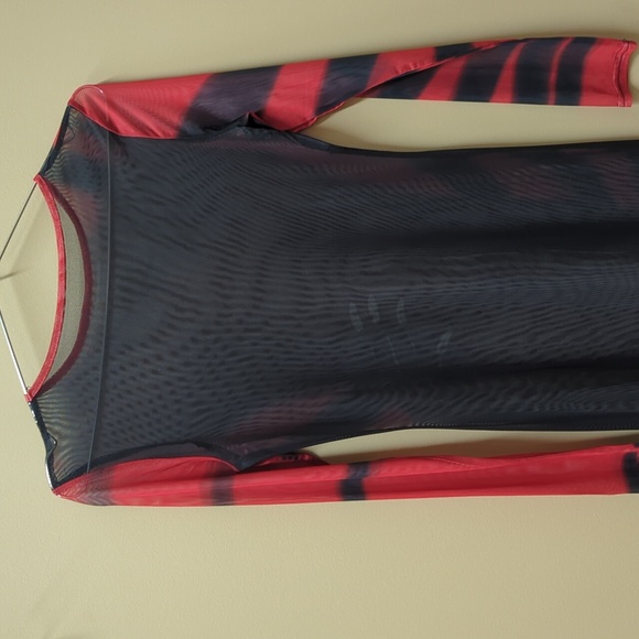 Translucent Mesh Dress - Picture 3 of 6